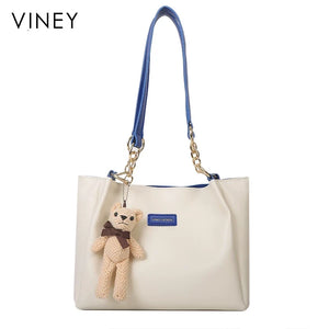 VINEY City Large Capacity Tote Bag in Pink