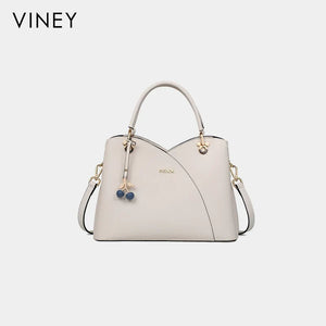 VINEY Urban Genuine Leather Convertible Top-Handle Bag