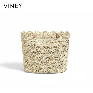 VINEY Commuter Woven Straw Beach Large Capacity Tote Bag