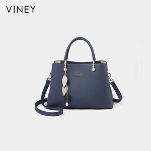 VINEY Everyday Genuine Leather Convertible Top-Handle Bag
