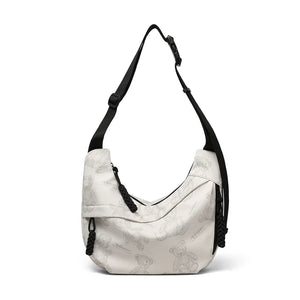 VINEY Everyday Canvas Large Capacity Crescent Tote Bag