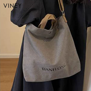 VINEY Urban Canvas Large Capacity Convertible Tote Bag