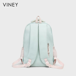 VINEY Large Capacity Lightweight Colorblock Backpack