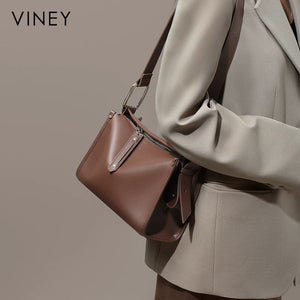 VINEY Everyday Genuine Leather Pillow Convertible Crossbody Bag