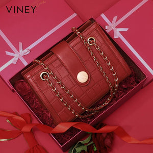 VINEY Everyday Genuine Leather Large Capacity Convertible Top-Handle Bag