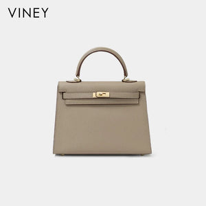 VINEY Everyday Genuine Leather Lightweight Convertible Top-Handle Bag