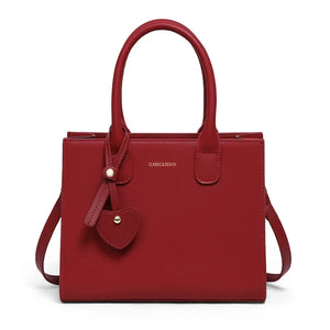 VINEY City Genuine Leather Large Capacity Convertible Top-Handle Bag