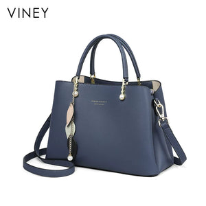 VINEY Everyday Genuine Leather Convertible Top-Handle Bag