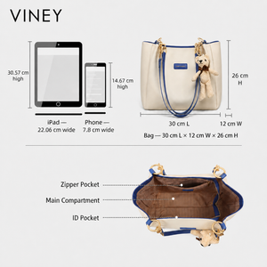 VINEY Structured Chain Tote Bag for Women product image 8