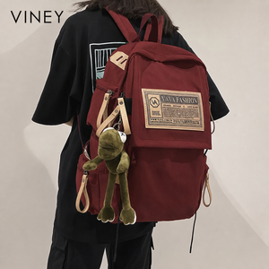 VINEY Everyday Canvas Large Capacity Laptop Backpack lifestyle view