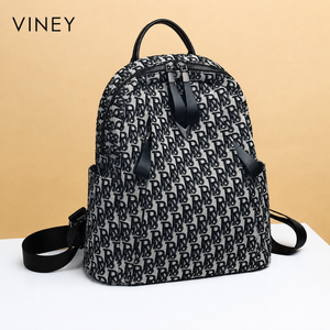 VINEY Everyday Canvas Large Capacity Backpack — English product image 1
