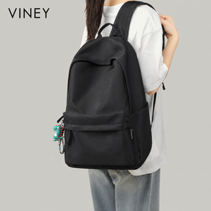 VINEY City Canvas Large Capacity Lightweight Backpack — English product image 2