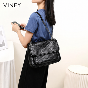 VINEY Genuine Leather Large Capacity Lightweight Hobo Bag product image 1