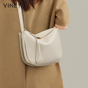 VINEY Urban Genuine Leather Large Capacity Convertible Hobo Bag product image 6