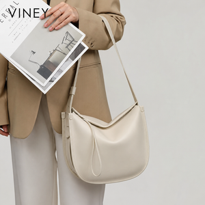VINEY Urban Genuine Leather Large Capacity Convertible Hobo Bag product image 7