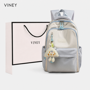 VINEY Large Capacity Colorblock Backpack product image 2