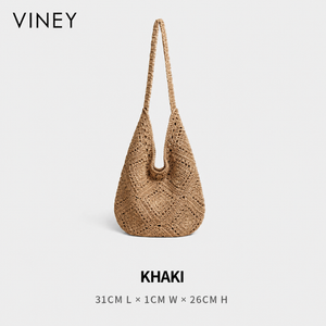 VINEY Urban Woven Straw Beach Large Capacity Tote Bag product image 7