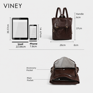 VINEY Commuter Large Capacity Laptop Backpack — English product image 5