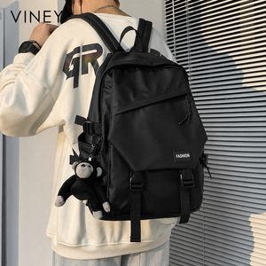 VINEY City Canvas Large Capacity Backpack — English product image 1