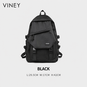 VINEY City Canvas Large Capacity Backpack — English product image 6
