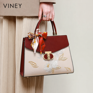 VINEY Classic Genuine Leather Top-Handle Bag — English product image 1