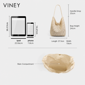 VINEY City Large Capacity Convertible Tote Bag — English product image 5