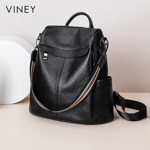 VINEY Urban Genuine Leather Large Capacity Backpack product image 1