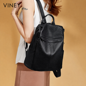 VINEY Urban Genuine Leather Large Capacity Backpack product image 2