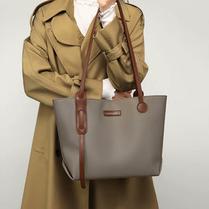 VINEY Lightweight Canvas Commuter Tote Bag, front carry