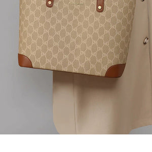 VINEY Monogram Commuter Tote Bag, corner detail