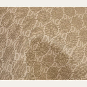 VINEY Rock Brown Monogram Commuter Tote Bag in brown, monogram detail