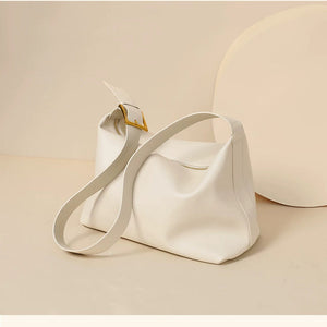 VINEY Soft Leather Hobo Tote Bag, still life