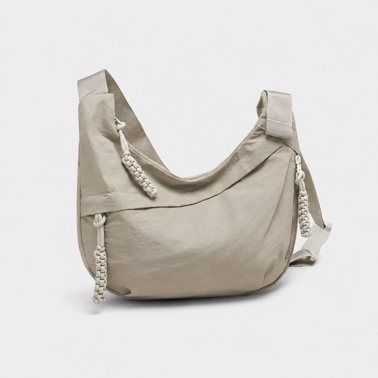 VINEY Lightweight Canvas Crescent Shoulder Bag for Women