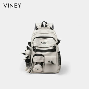VINEY Commuter Canvas Large Capacity Lightweight Backpack