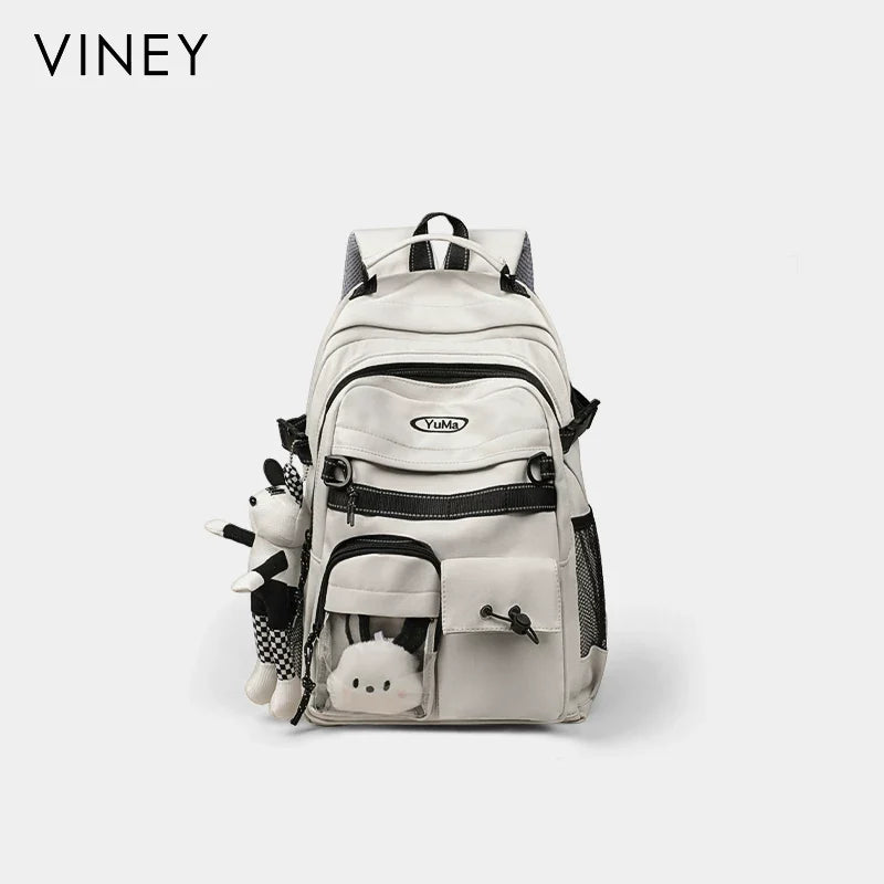 VINEY Commuter Canvas Large Capacity Lightweight Backpack