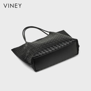 VINEY City Genuine Leather Large Capacity Tote Bag