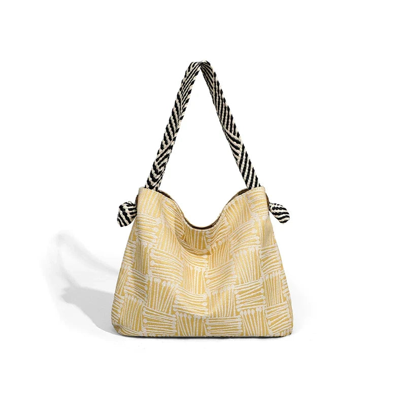 VINEY Canvas Large Capacity Convertible Bucket Bag