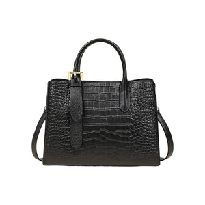 VINEY Weekend Genuine Leather Large Capacity Convertible Top-Handle Bag
