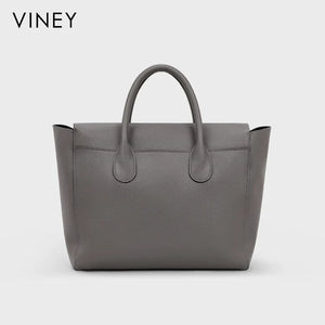 VINEY Urban Genuine Leather Large Capacity Convertible Tote Bag