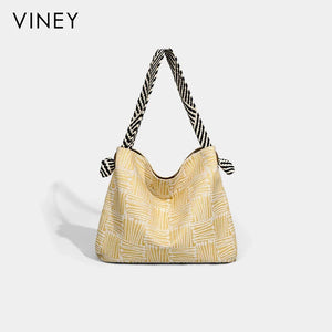 VINEY Canvas Large Capacity Convertible Bucket Bag