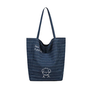 VINEY Urban Canvas Large Capacity Tote Bag