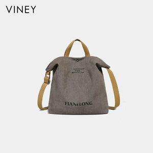 VINEY Urban Canvas Large Capacity Convertible Tote Bag