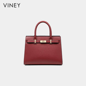 VINEY Everyday Genuine Leather Top-Handle Bag