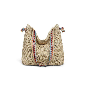 VINEY Weekend Woven Straw Beach Large Capacity Tote Bag
