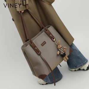 VINEY Oxford Fabric Large Capacity Tote Bag