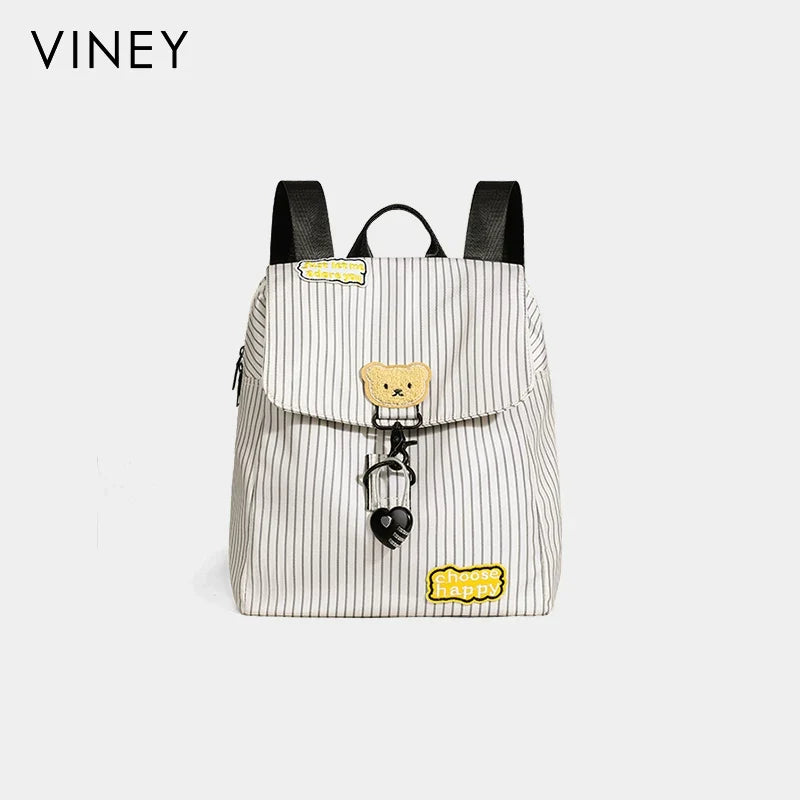 VINEY Canvas Large Capacity Laptop Playful Backpack