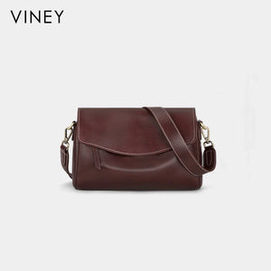 VINEY Genuine Leather Lightweight Vintage Pillow Hobo Bag