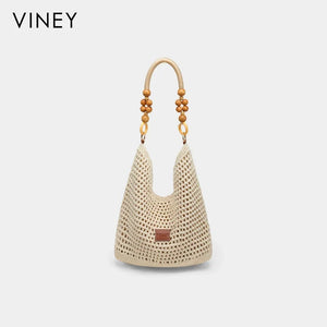 VINEY Urban Woven Straw Beach Large Capacity Convertible Tote Bag