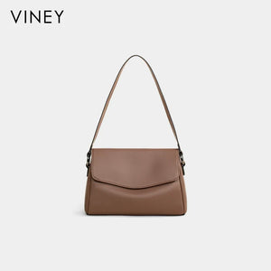 VINEY Genuine Leather Large Capacity Pillow Crossbody Bag