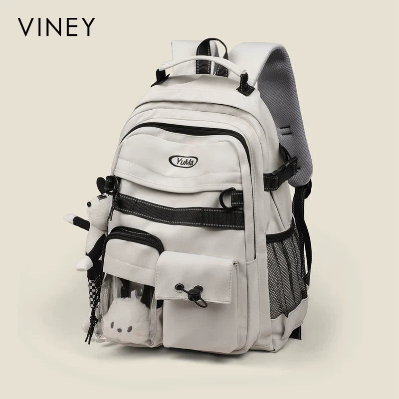 VINEY Commuter Canvas Large Capacity Lightweight Backpack